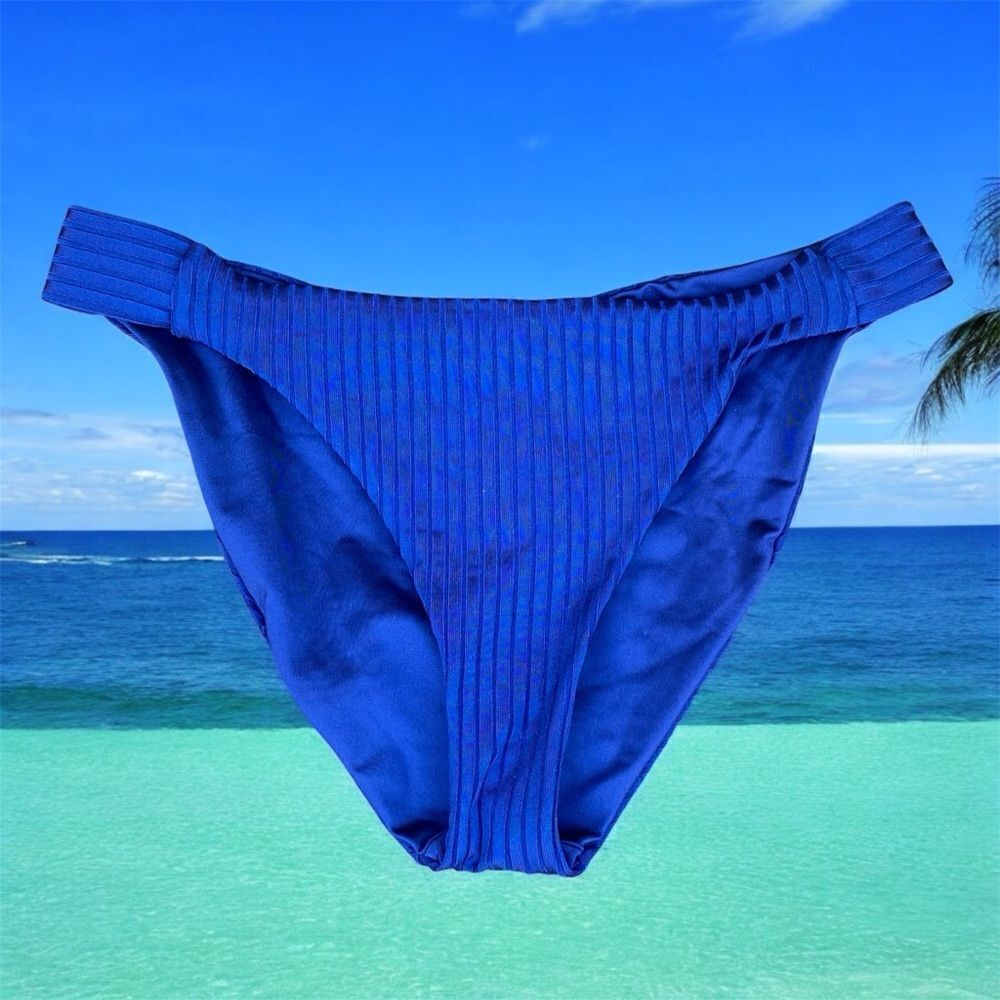 NWT New Trina Turk Olympia Ribbed French-Cut Bikini Swim Bottom 10 Beach - Picture 4 of 9